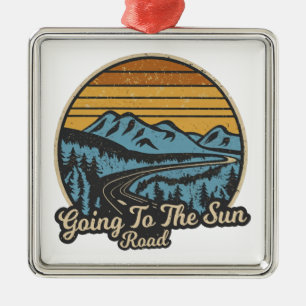 Adorno Metálico Ir Al Retro De Sun Road Montana