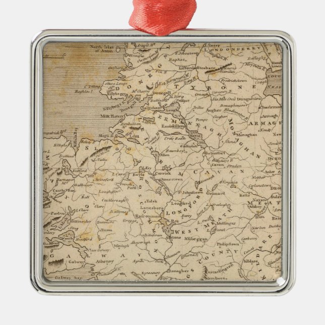 Adorno Metálico IrelandMap de Arrowsmith (Frente)