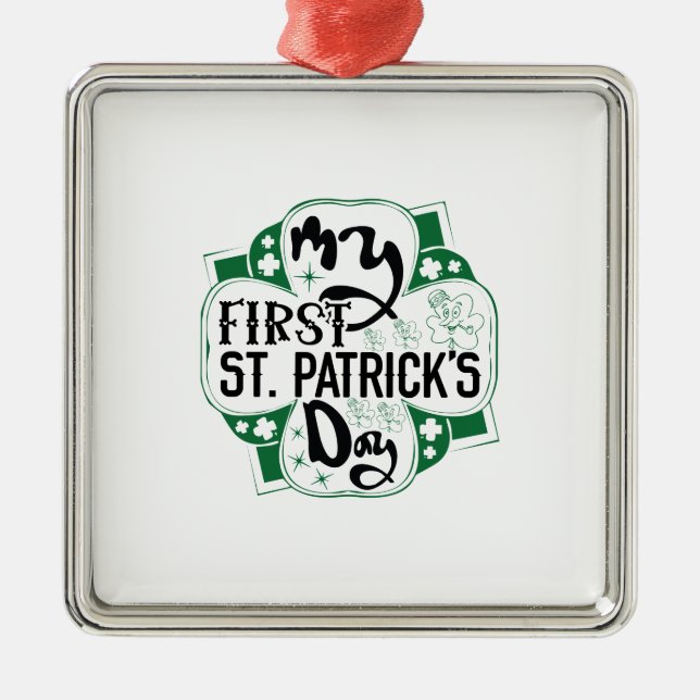 Adorno Metálico Irish My First ST Patrick S Day (Frente)