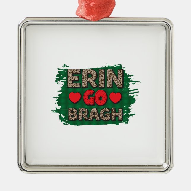 Adorno Metálico Irlandés Erin Go Bragh (Frente)