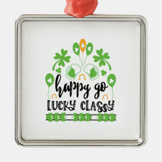 Adorno Metálico Irlandés Happy Go Lucky Classe