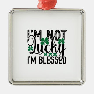 Adorno Metálico Irlandés No Tengo Suerte, Soy Bendecida.