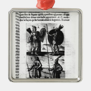 Adorno Metálico Iroquois de nueva Francia