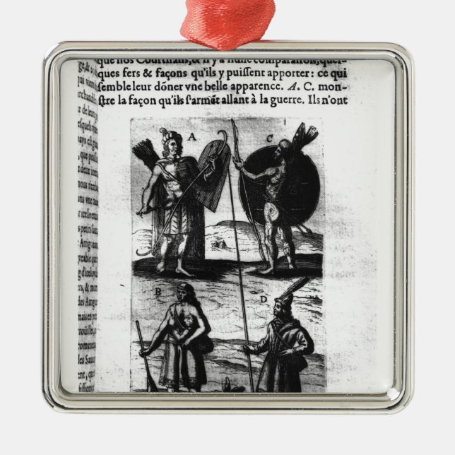 Adorno Metálico Iroquois de nueva Francia (Frente)