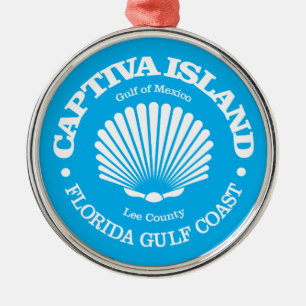 Adorno Metálico Isla de Captiva (concha de mar)