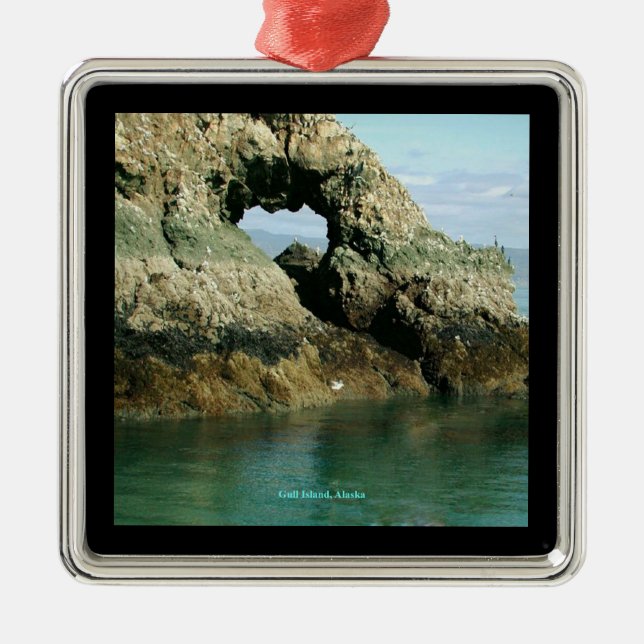 Adorno Metálico Isla del Gull, Alaska (Frente)