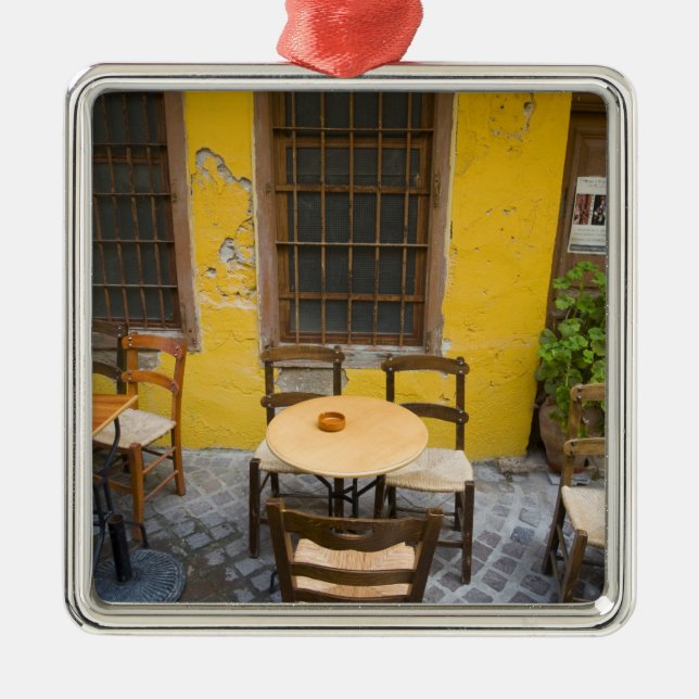 Adorno Metálico Isla griega de Creta y casco antiguo de Chania 3 (Frente)