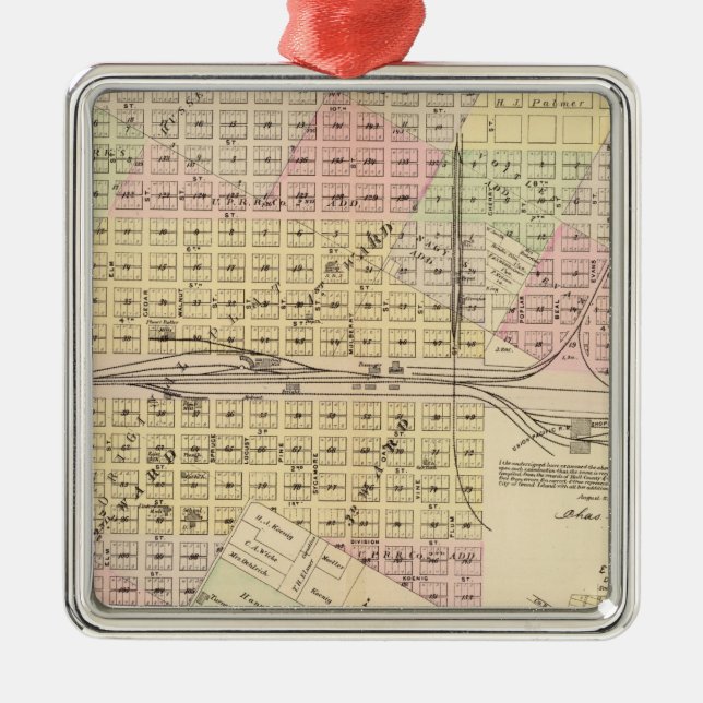 Adorno Metálico Isla magnífica, Nebraska (Frente)