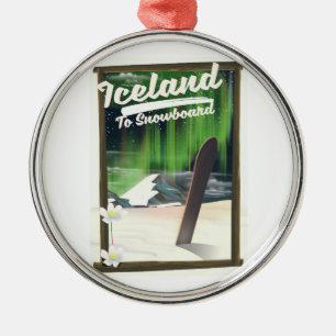 Adorno Metálico Islandia para hacer snowboard