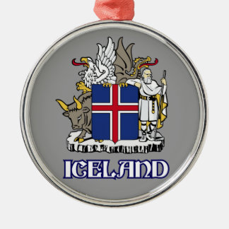 Adorno Metálico ISLANDIA - sello/emblema/blasón/escudo de