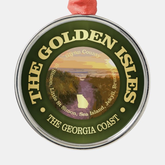 Adorno Metálico Islas de Oro (C) (Frente)