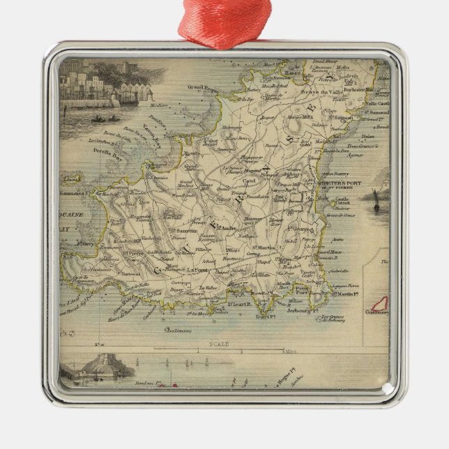 Adorno Metálico Islas del Canal (Frente)