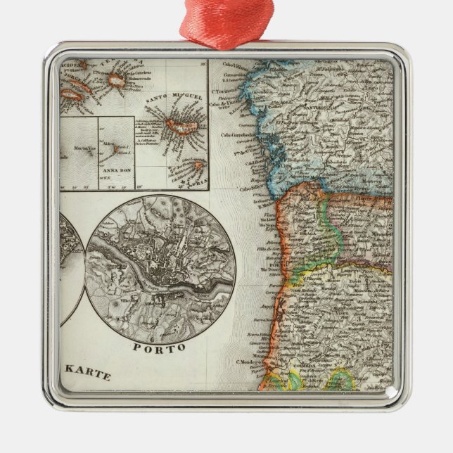 Adorno Metálico Islas Portugal y Cabo Verde (Frente)