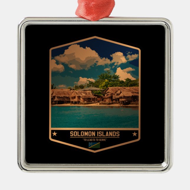 Adorno Metálico Islas Salomón (Frente)