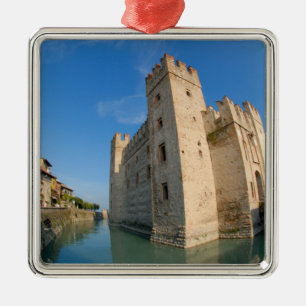 Adorno Metálico Italia, Sirmione, Lago de Garda, el Scaliger