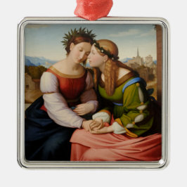 Adorno Metálico Italia y Alemania (Italia y Alemania como hermanas