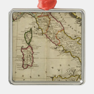 Adorno Metálico Italia y Cerdeña