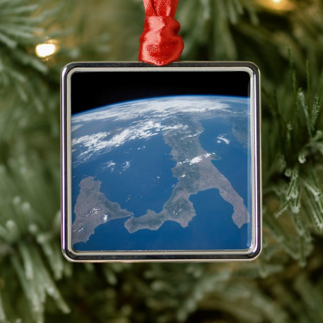 Adorno Metálico Italia Y Su Isla Sicilia. (Árbol)