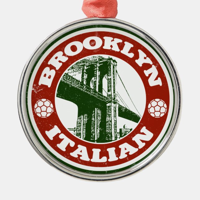 Adorno Metálico Italianos de Brooklyn Nueva York (Frente)