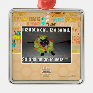Adorno Metálico Iz I no un gato. Iz una ensalada