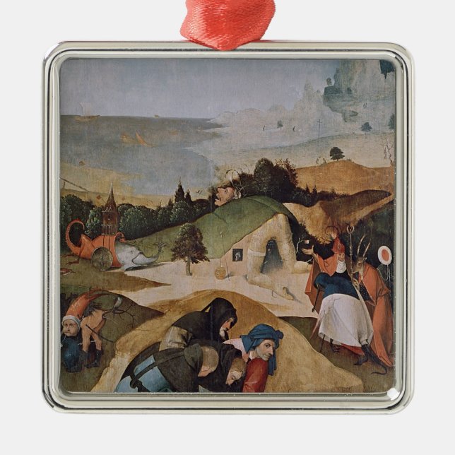 Adorno Metálico Izquierda del tríptico de la tentación de (Frente)