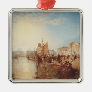 Adorno Metálico J.M.W. Turner: Puerto de Dieppe Arte Romántico Fin