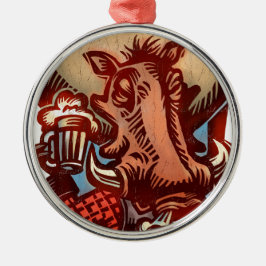 Adorno Metálico Jabalí