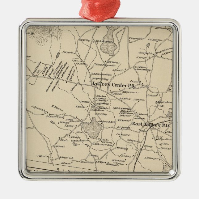 Adorno Metálico Jaffrey, Cheshire Co (Frente)