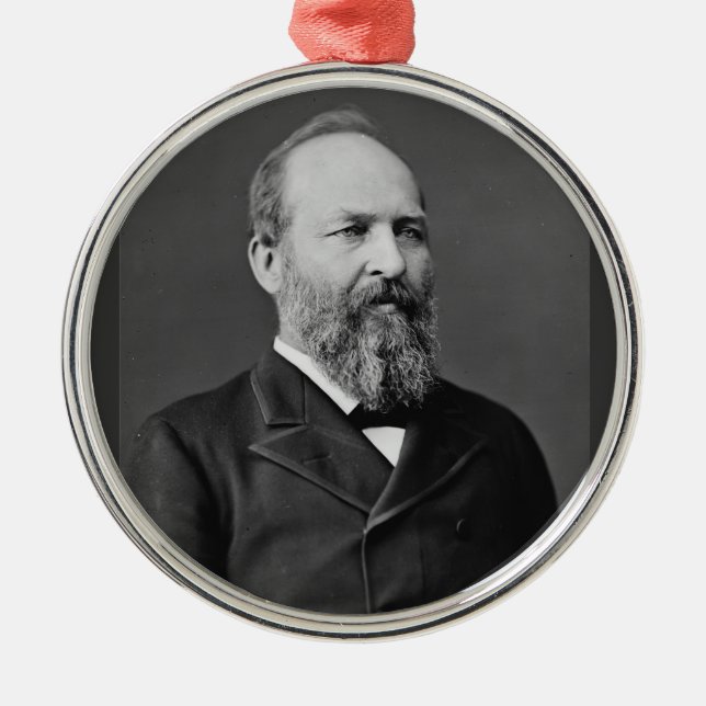 Adorno Metálico James Garfield 20.º presidente (Frente)