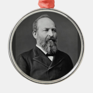 Adorno Metálico James Garfield 20. Presidente