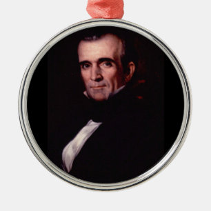 Adorno Metálico James K. Polk 11º presidente de Estados Unidos