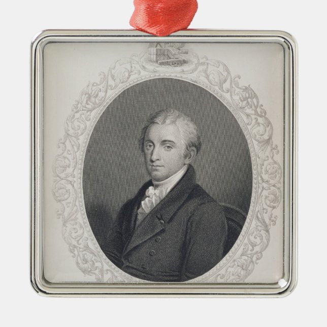 Adorno Metálico James Monroe (Frente)