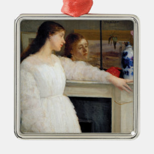 Adorno Metálico James Whistler - Sinfonía en blanco No. 2