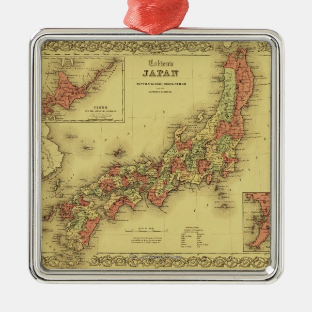Adorno Metálico JapanPanoramic MapJapan (Frente)