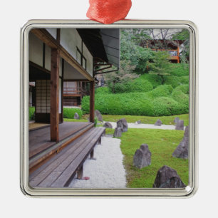 Adorno Metálico Japón, Kyoto. Jardín de piedra en silencio