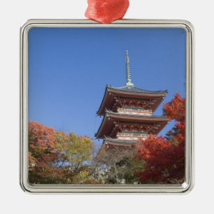 Adorno Metálico Japón, Kyoto, Pagoda en color otoñal