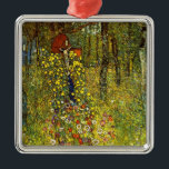 Adorno Metálico Jardín de granja con Crucifijo por Gustav Klimt<br><div class="desc">Jardín de granja con Crucifijo (1911/1912) de Gustav Klimt es un simbolismo de la época victoriana vintage de la pintura religiosa de arte fino. Una escena natural con una variedad de flores alrededor de un crucifijo con Jesucristo en un jardín en una granja. Sobre el artista: Gustav Klimt (1862-1918) fue...</div>