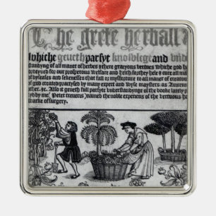 Adorno Metálico Jardín de hierbas medieval