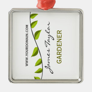 Adorno Metálico Jardín de jardín de verano de la rama verde de la 