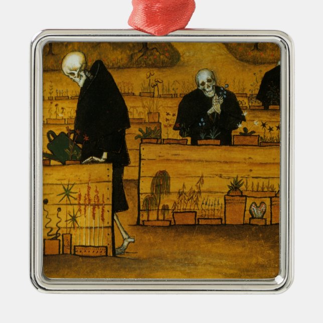 Adorno Metálico Jardín de la Muerte (por Hugo Simberg) (Frente)