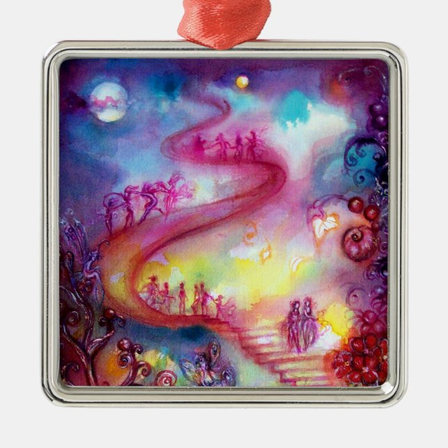 ADORNO METÁLICO JARDÍN DE LAS SOMBRAS PERDIDAS - ESCALONES MÍSTICA (Frente)