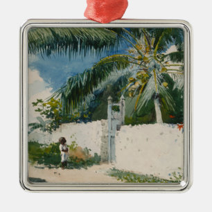 Adorno Metálico Jardín en Nassau, Bahamas (arte caribeño)