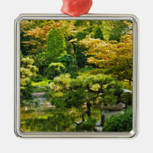 Adorno Metálico Jardín Japonés - Estética Tradicional