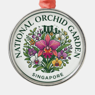 Adorno Metálico Jardín Nacional de Orquídeas Singapur Singapur