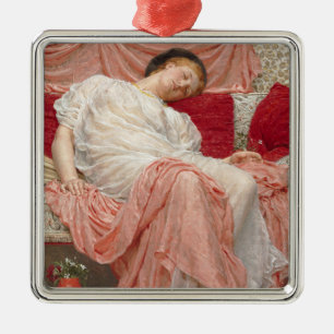 Adorno Metálico Jasmine (bella joven durmiendo)