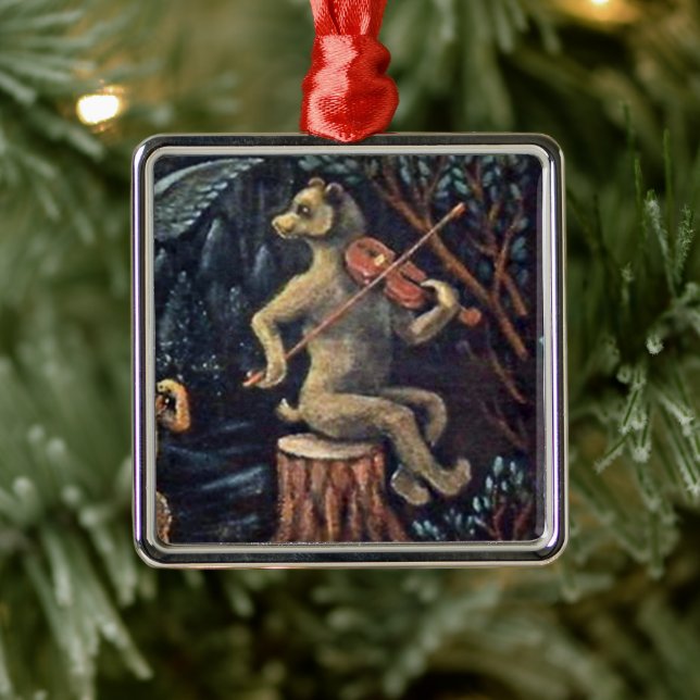 Adorno Metálico Jazep Drazdovic - Oso con el pie (Árbol)