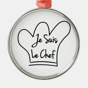 Adorno Metálico Je Suis Le Chef