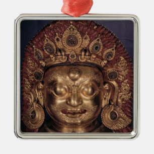 Adorno Metálico Jefe de Bhairava, fin del siglo XVII