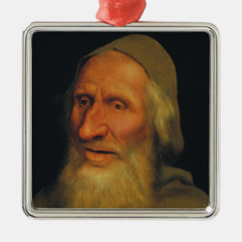 Adorno Metálico Jefe de un anciano (por Quentin Metsys)