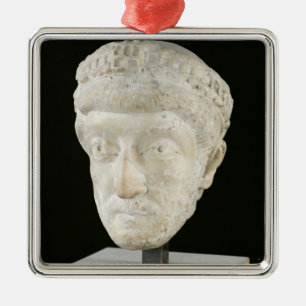 Adorno Metálico Jefe del emperador Theodosius II